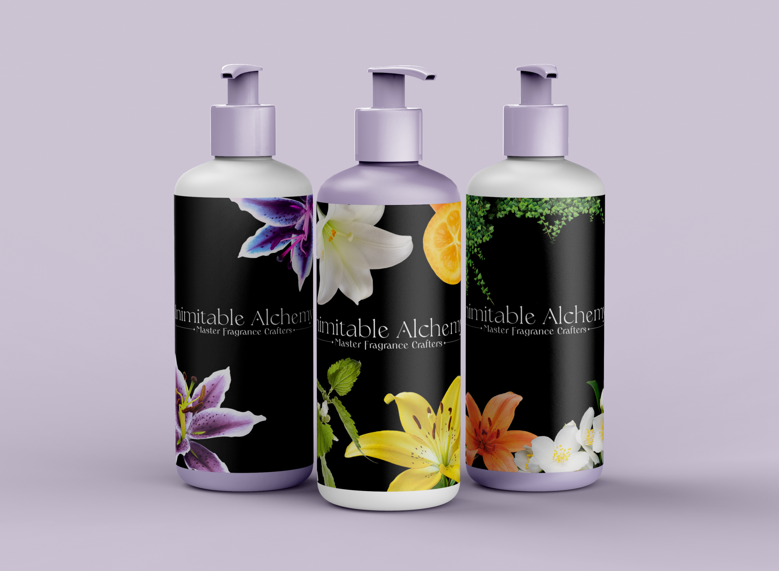 lotion bottles with logo